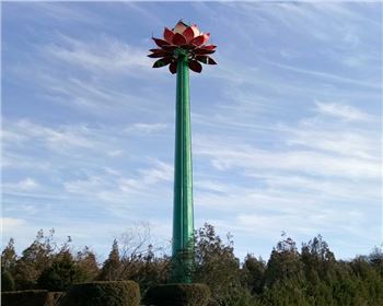 湖北30米高桿燈-寶雞麟游蓮花燈