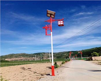 湖北延安甘泉新農(nóng)村太陽(yáng)能路燈項(xiàng)目